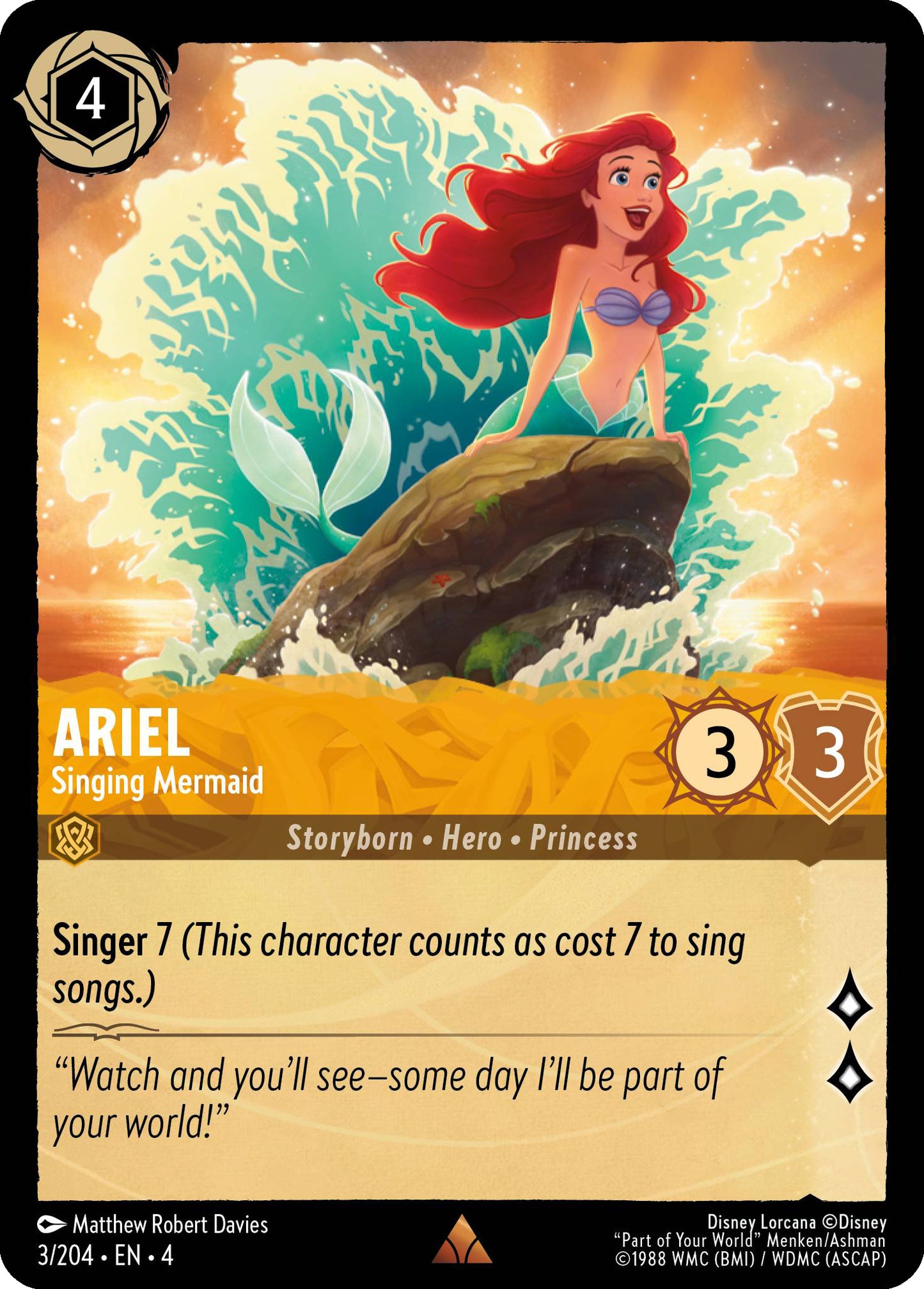 Ariel, Singing Mermaid (4) #3 [EN/N] s/o
