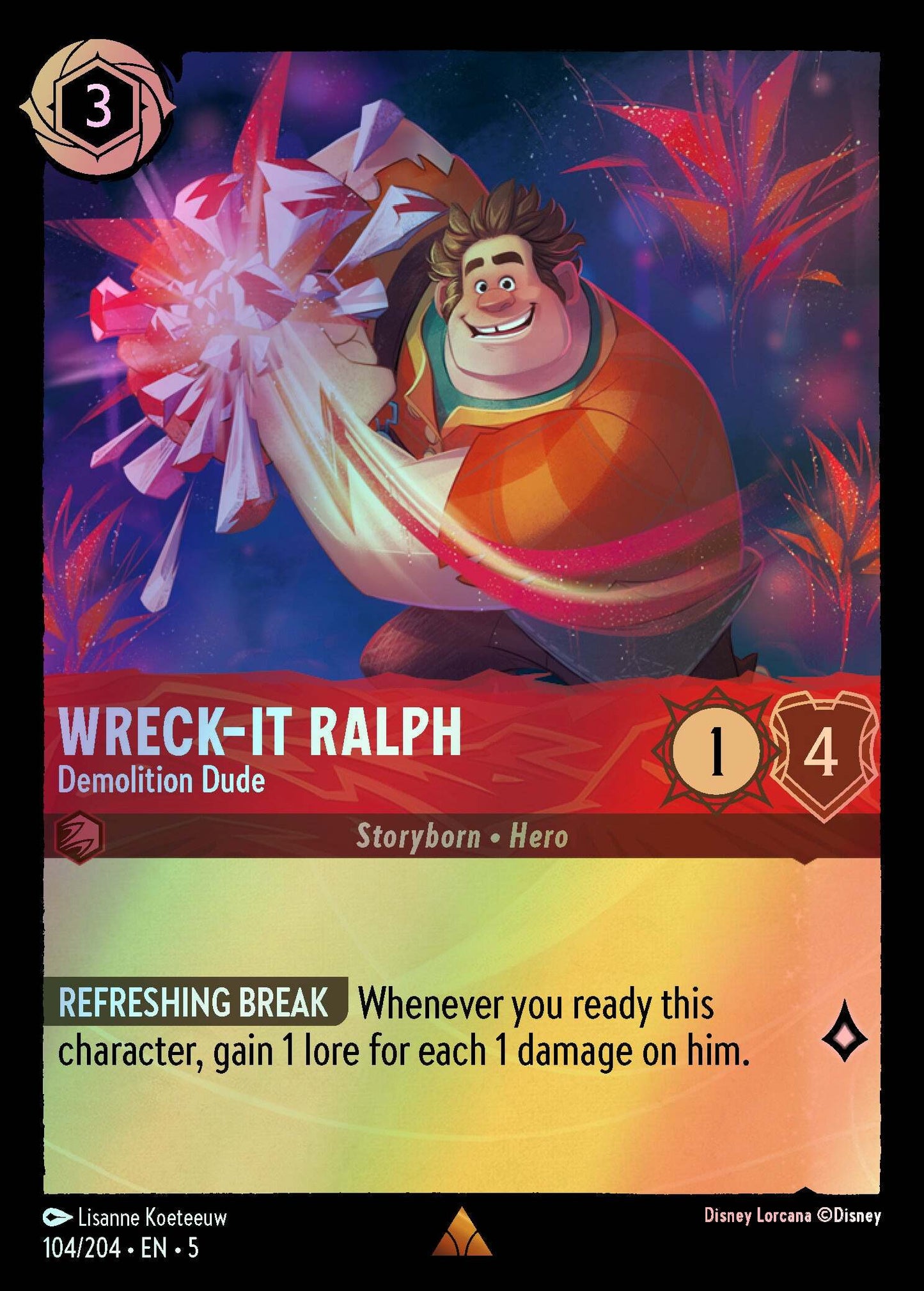 Wreck-It Ralph, Demolition Dude (5) #104 [EN/F] s/o