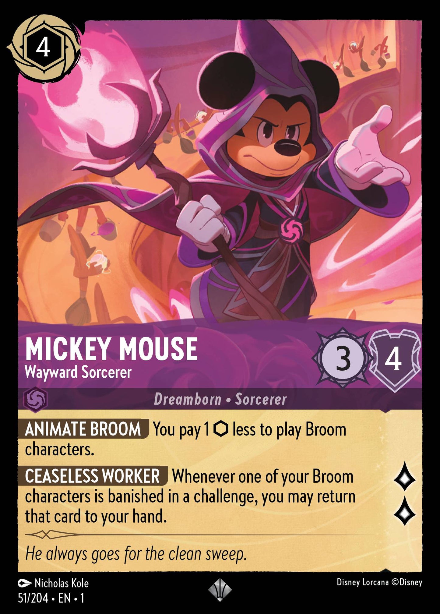 Mickey Mouse, Wayward Sorcerer (1) #51 [EN/N] s/o