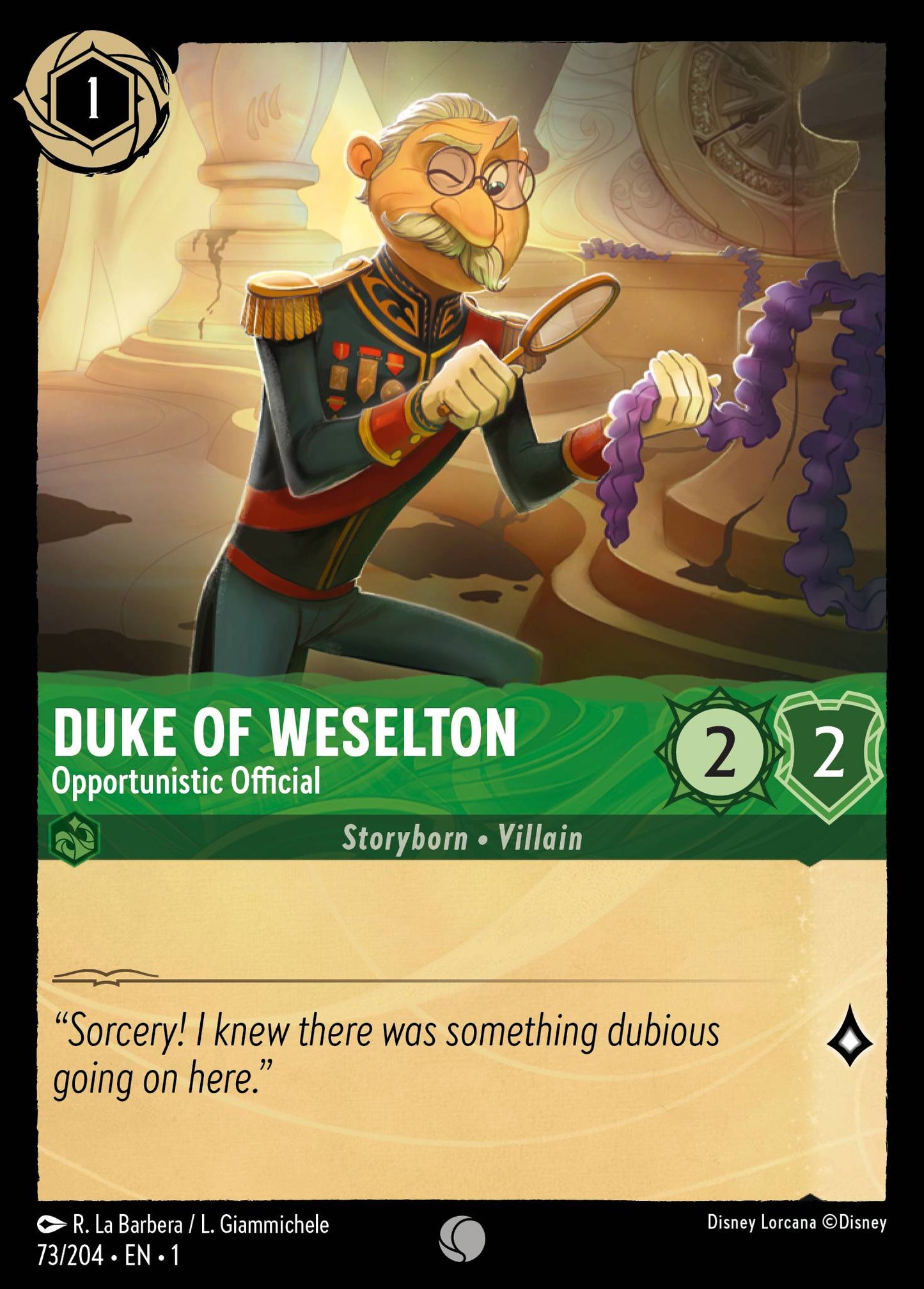 Duke of Weselton, Opportunistic Official (1) #73 [EN/N] s/o