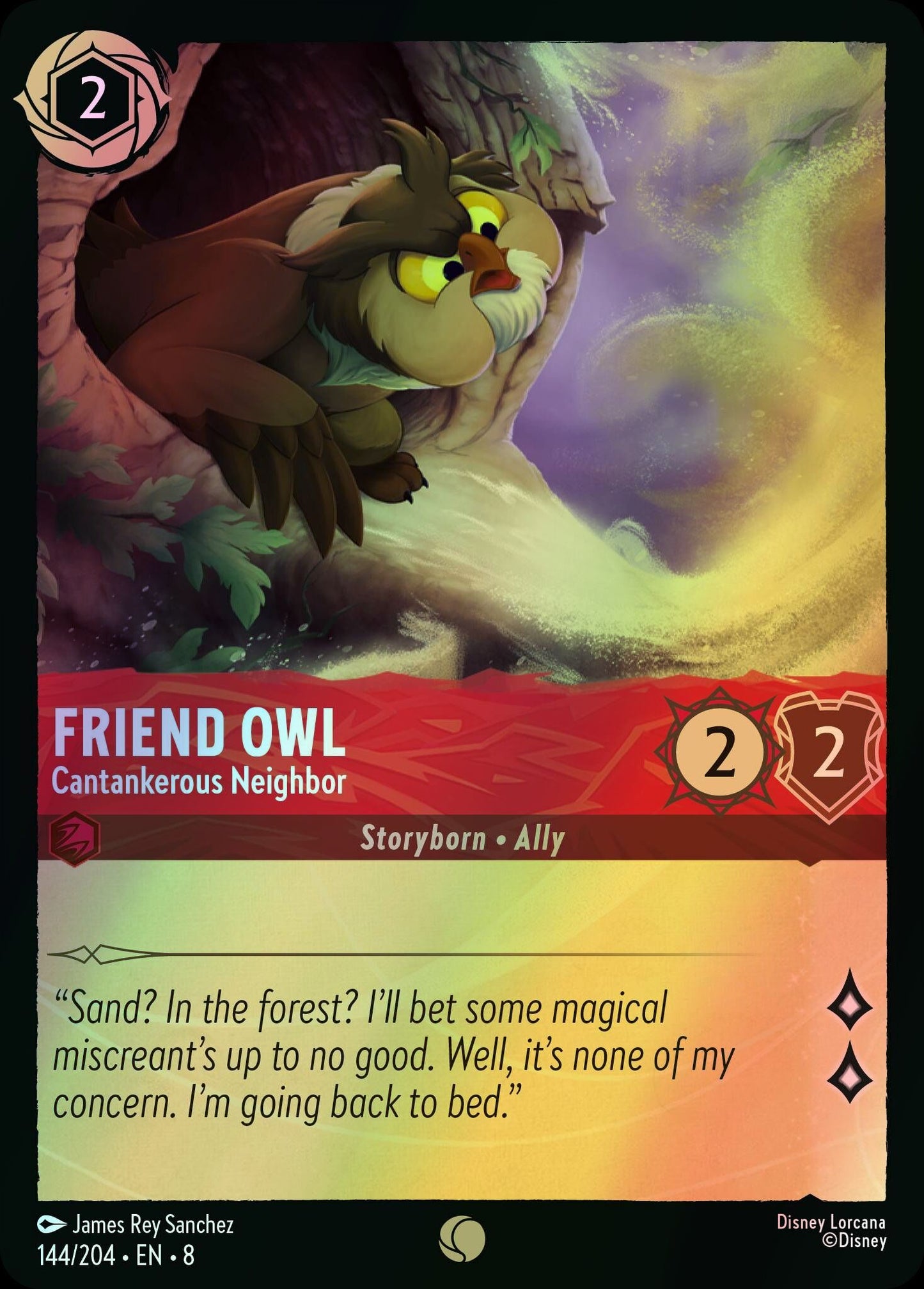 Friend Owl, Cantankerous Neighbor (8) #144 [EN/F] s/o