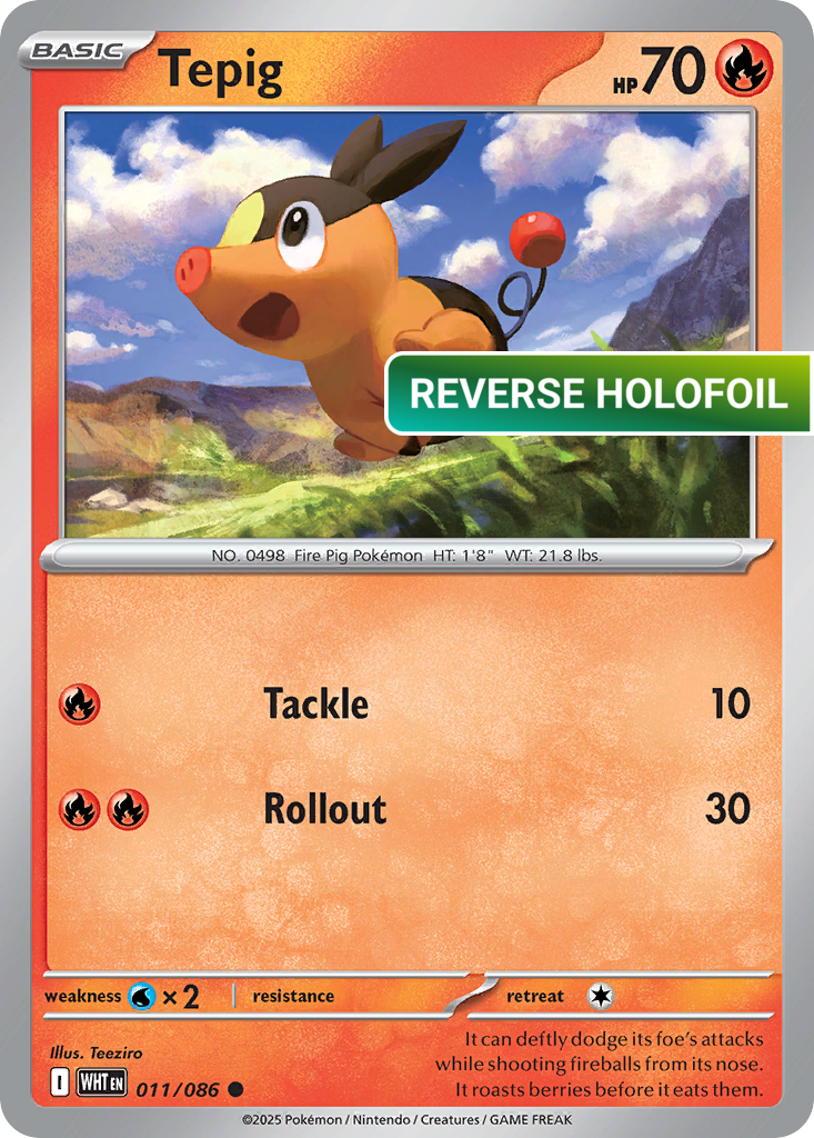 Tepig (WHT) #11 [EN/R]