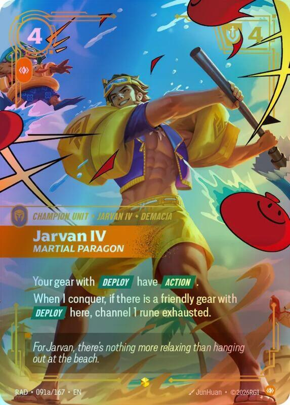 Jarvan IV, Martial Paragon (Alternate Art) (RAD) #091a [EN/F] s/o