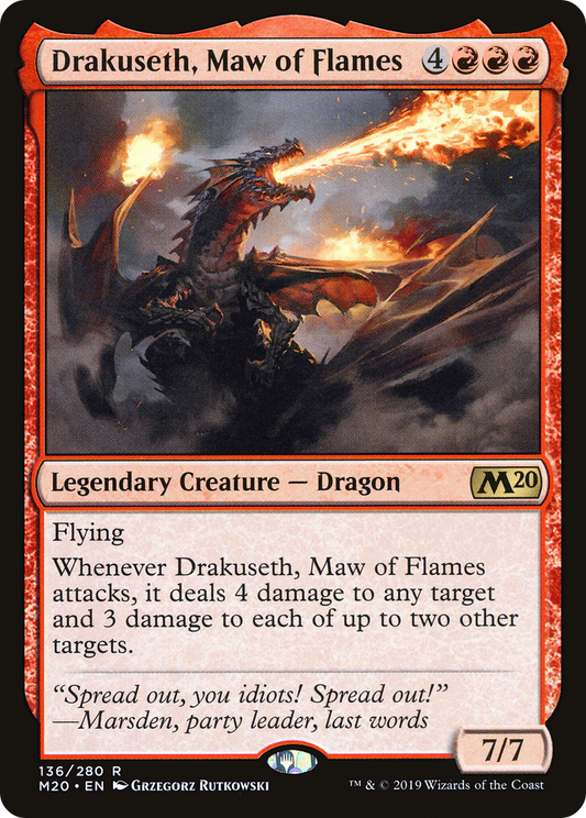 Drakuseth, Maw of Flames (M20) #136 [EN/N]