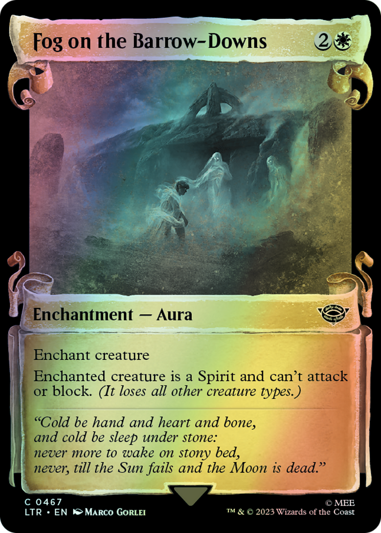 Fog on the Barrow-Downs - Silver Foil (LTR) #467 [EN/F]