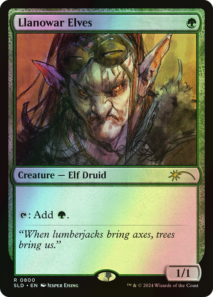 Llanowar Elves (SLD) #800 [EN/F]