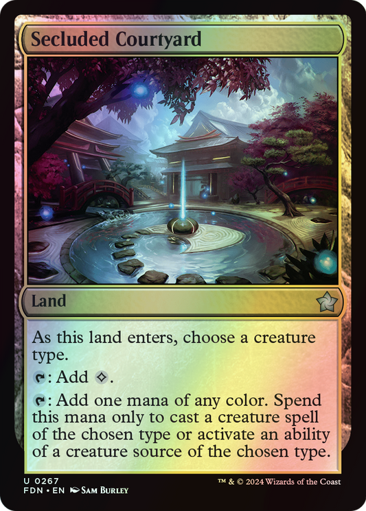 Secluded Courtyard (FDN) #267 [EN/F] s/o
