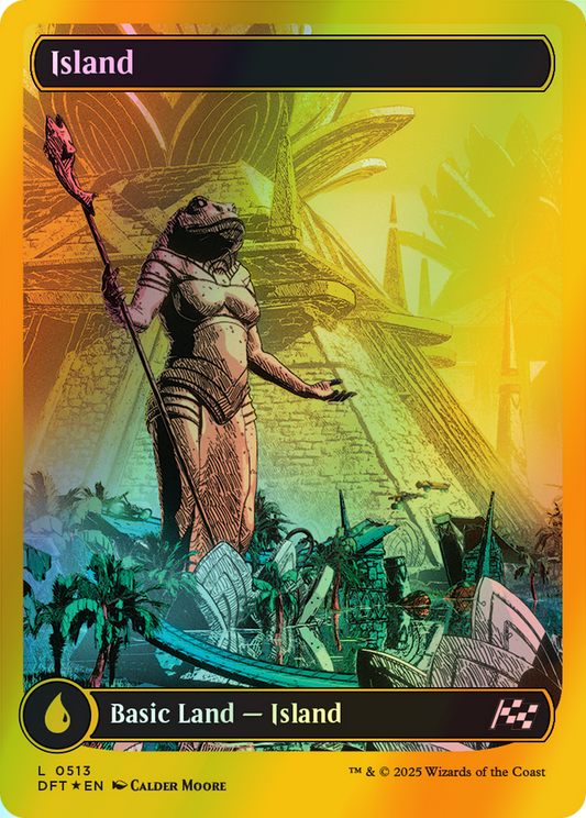 Island - Firstplace Foil (DFT) #513 [EN/F]