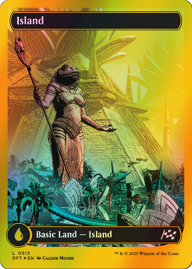 Island - Firstplace Foil (DFT) #513 [EN/F]