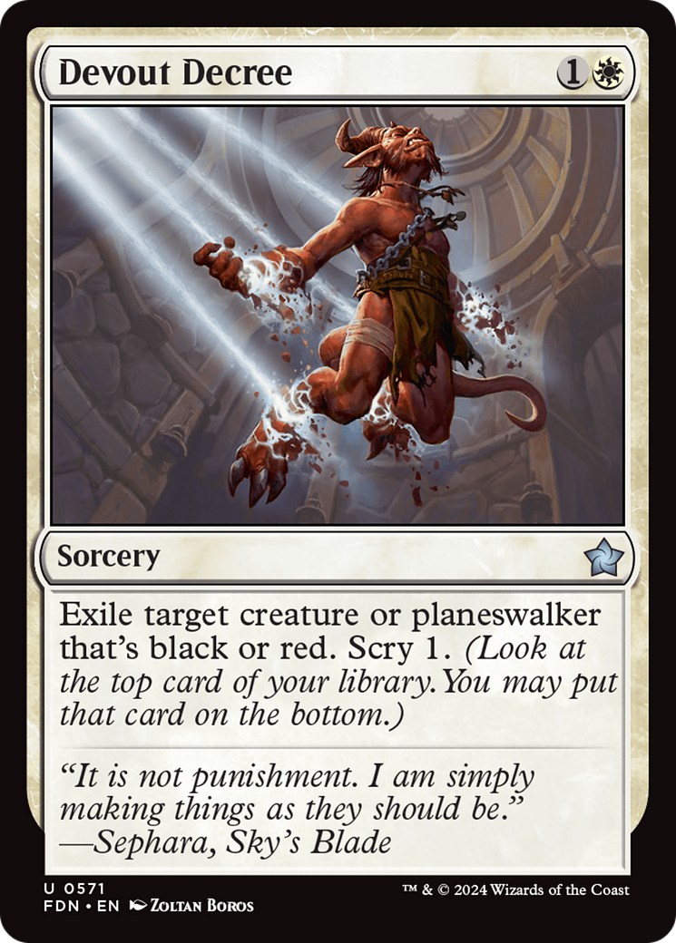Devout Decree (FDN) #571 [EN/N]
