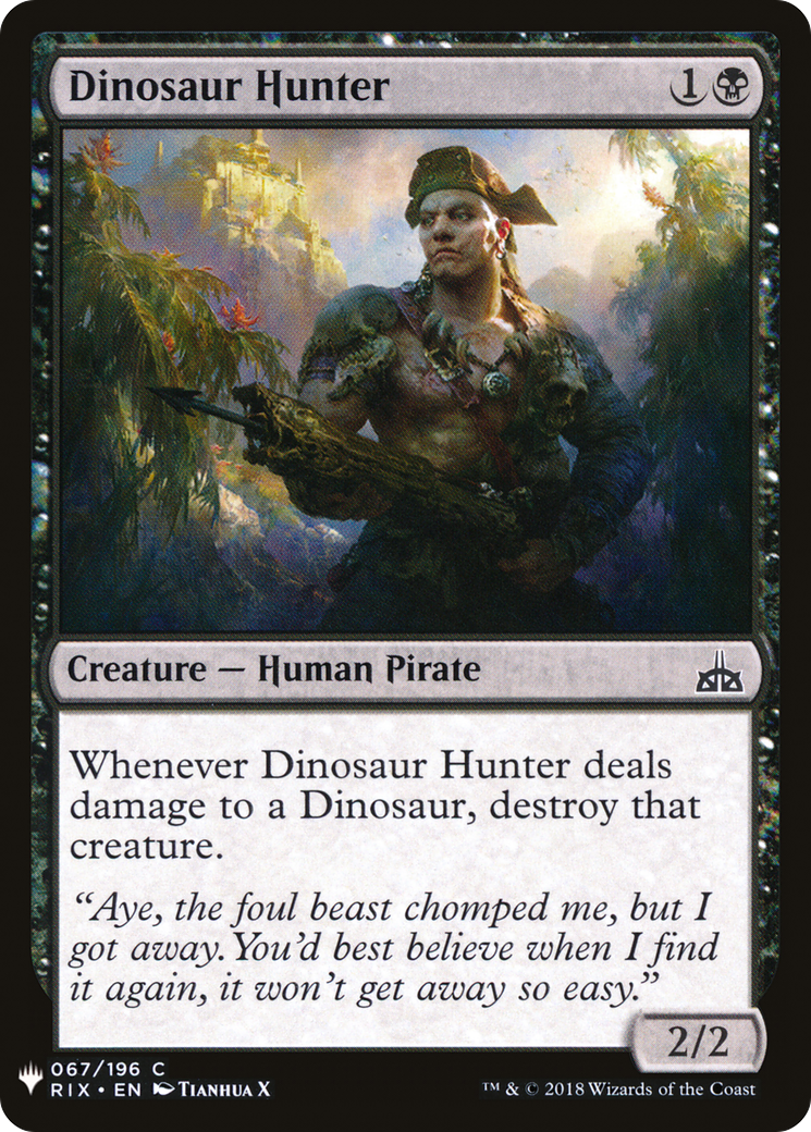 Dinosaur Hunter (PLST) #RIX-67 [EN/N]