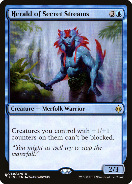 Herald of Secret Streams (PLST) #XLN-59 [EN/N] s/o