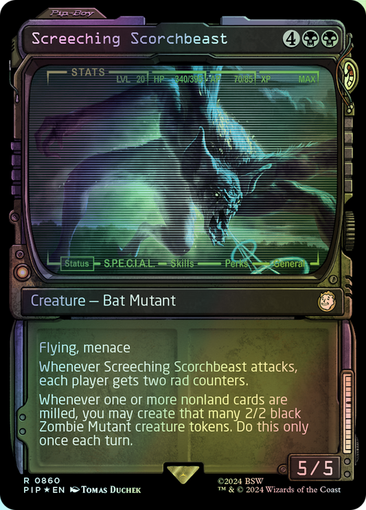 Screeching Scorchbeast - Surge Foil (PIP) #860 [EN/F]