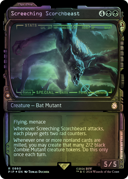 Screeching Scorchbeast - Surge Foil (PIP) #860 [EN/F]