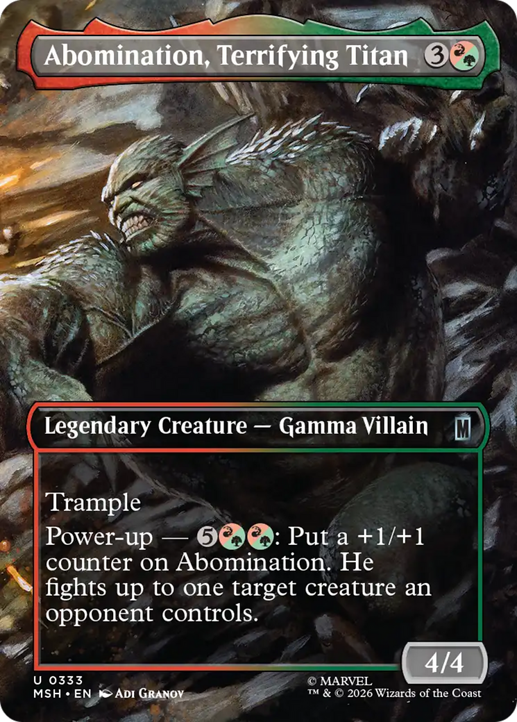 Abomination, Terrifying Titan (MSH) #333 [EN/N]