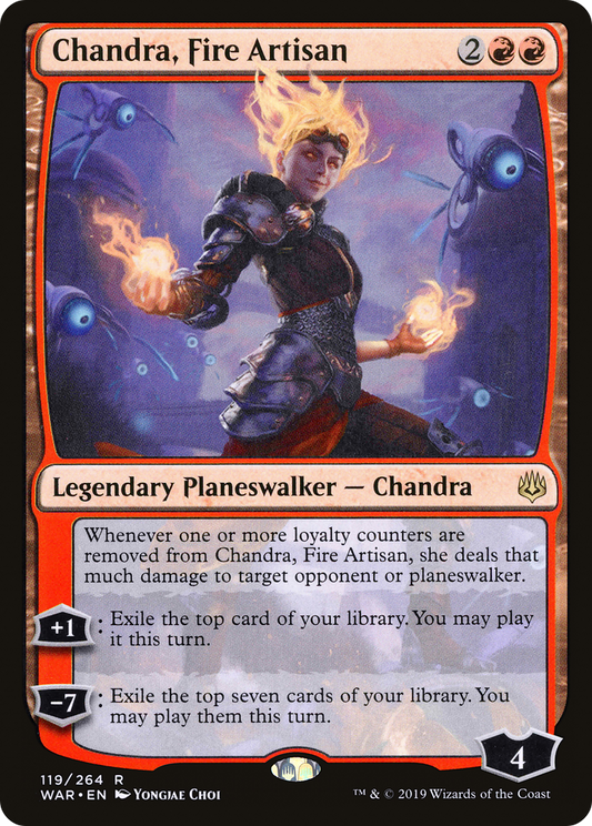 Chandra, Fire Artisan (WAR) #119 [EN/N]