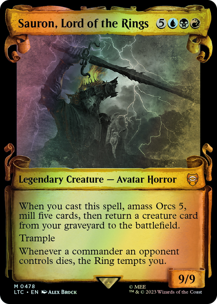 Sauron, Lord of the Rings - Silver Foil (LTC) #478 [EN/F] s/o