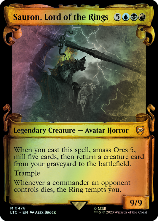 Sauron, Lord of the Rings - Silver Foil (LTC) #478 [EN/F] s/o