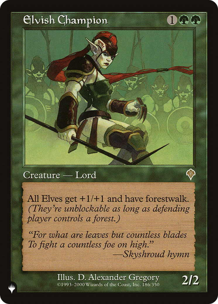 Elvish Champion (PLST) #INV-186 [EN/N]