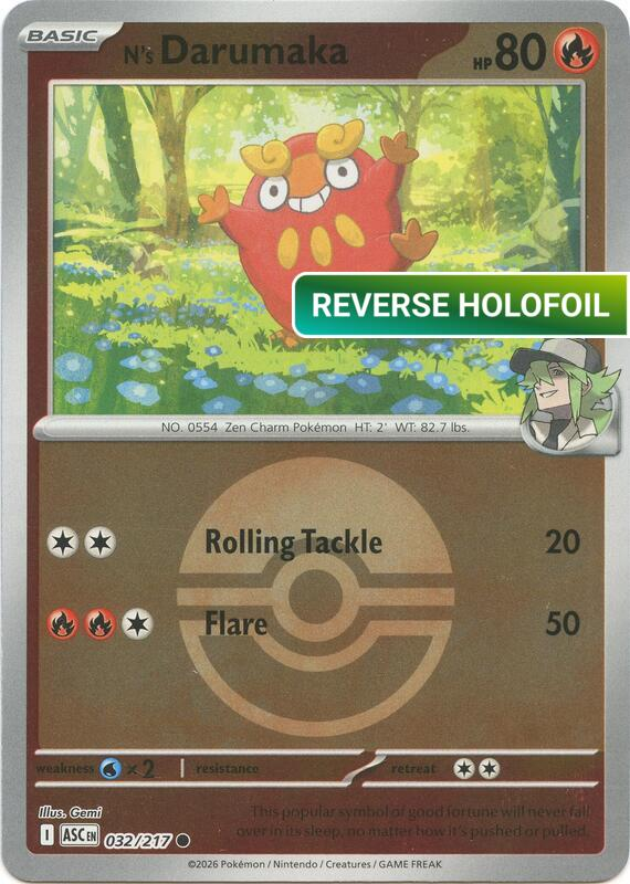 N's Darumaka (Poke Ball) (ASC) #032_V2 [EN/R]