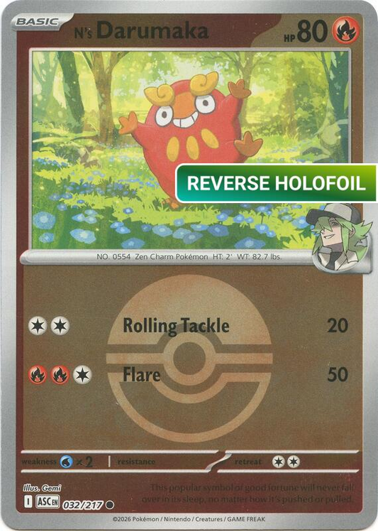 N's Darumaka (Poke Ball) (ASC) #032_V2 [EN/R]