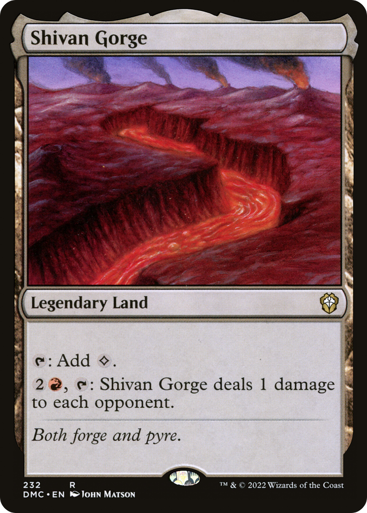 Shivan Gorge (DMC) #232 [EN/N] s/o