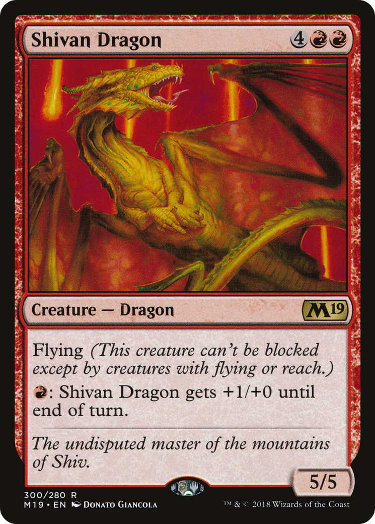 Shivan Dragon (M19) #300 [EN/N] s/o