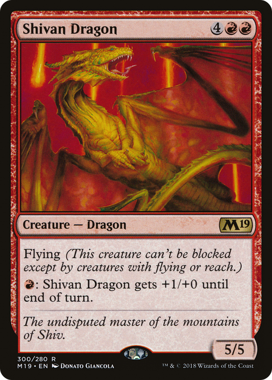 Shivan Dragon (M19) #300 [EN/N] s/o