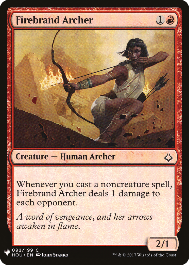 Firebrand Archer (PLST) #HOU-92 [EN/N] s/o