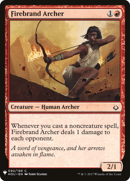 Firebrand Archer (PLST) #HOU-92 [EN/N] s/o