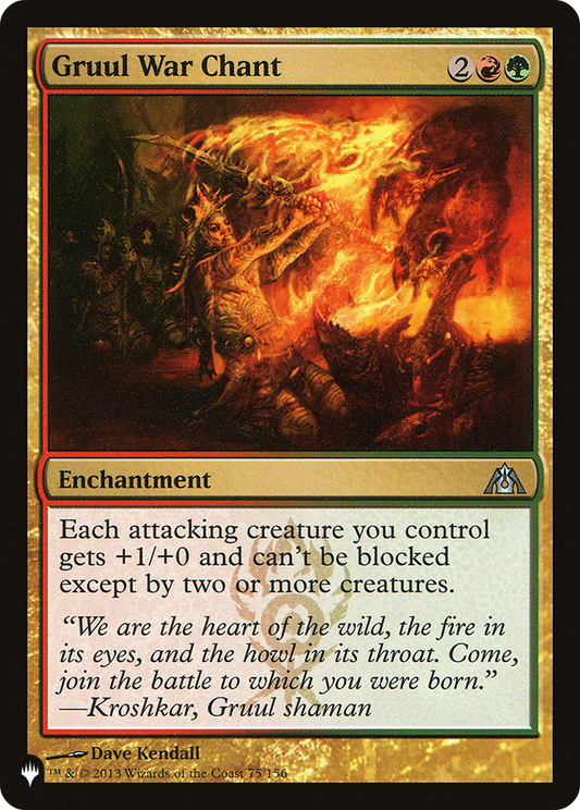 Gruul War Chant (PLST) #DGM-75 [EN/N] s/o