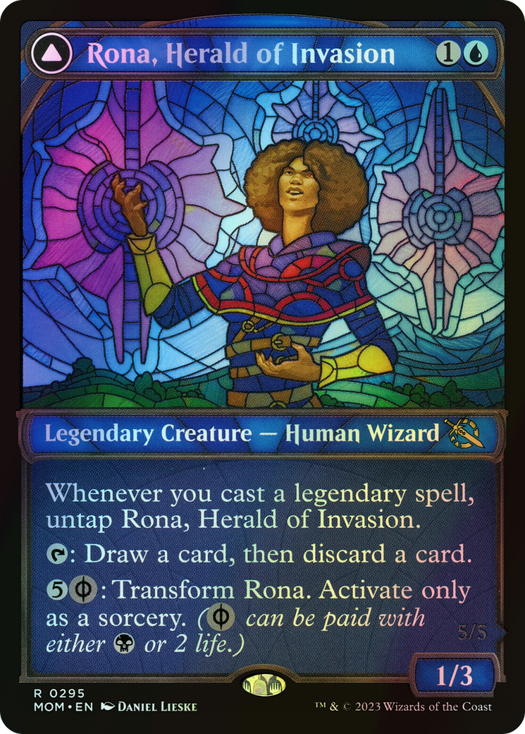 Rona, Herald of Invasion // Rona, Tolarian Obliterator (MOM) #295 [EN/F]