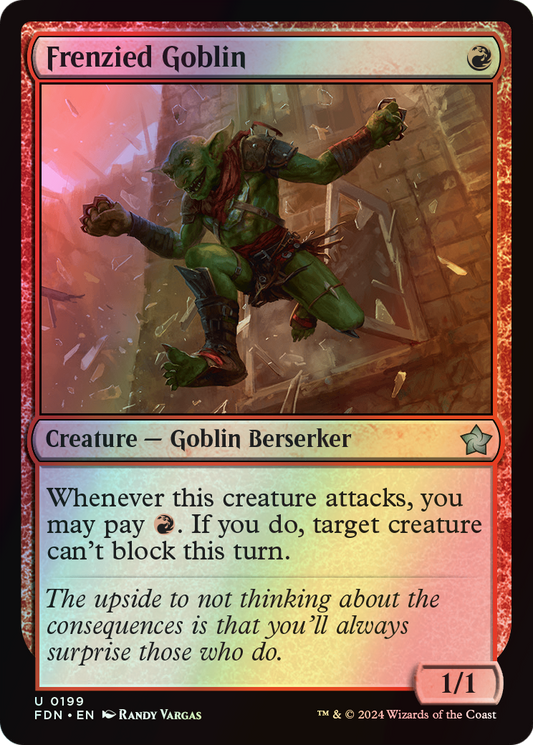 Frenzied Goblin (FDN) #199 [EN/F]
