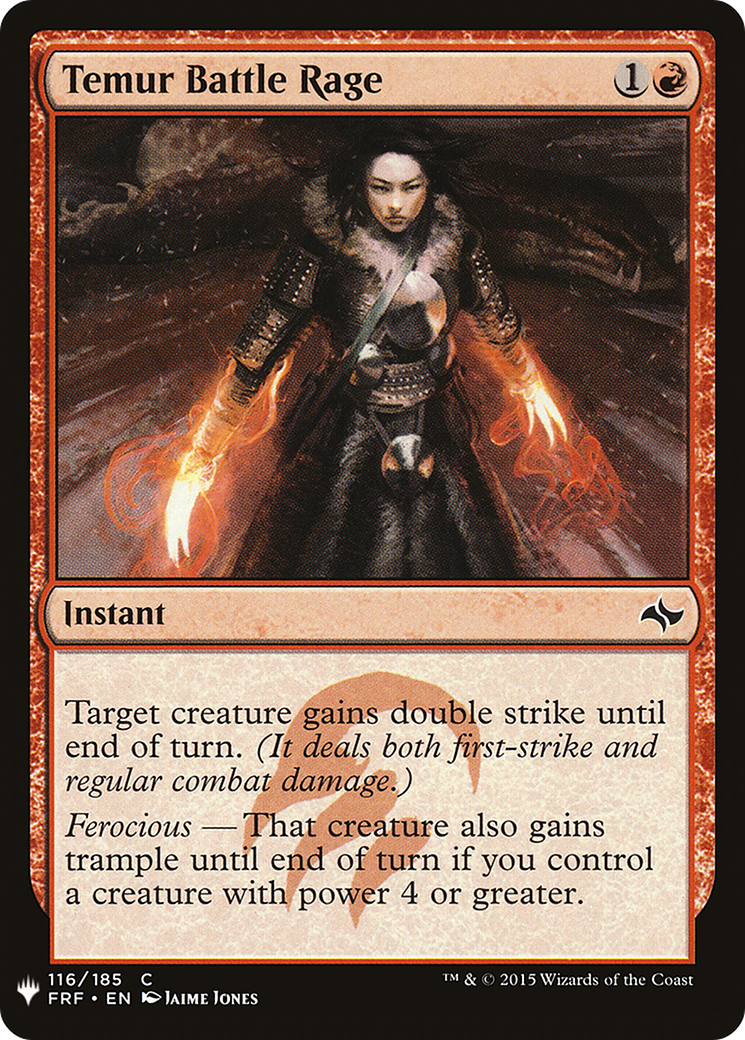Temur Battle Rage (PLST) #FRF-116 [EN/N]