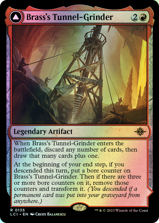 Brass's Tunnel-Grinder // Tecutlan, the Searing Rift (LCI) #135 [EN/F] s/o