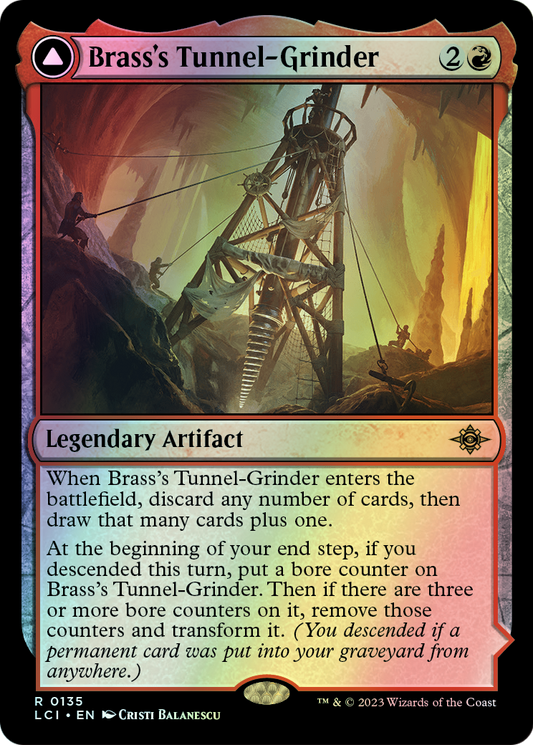 Brass's Tunnel-Grinder // Tecutlan, the Searing Rift (LCI) #135 [EN/F] s/o