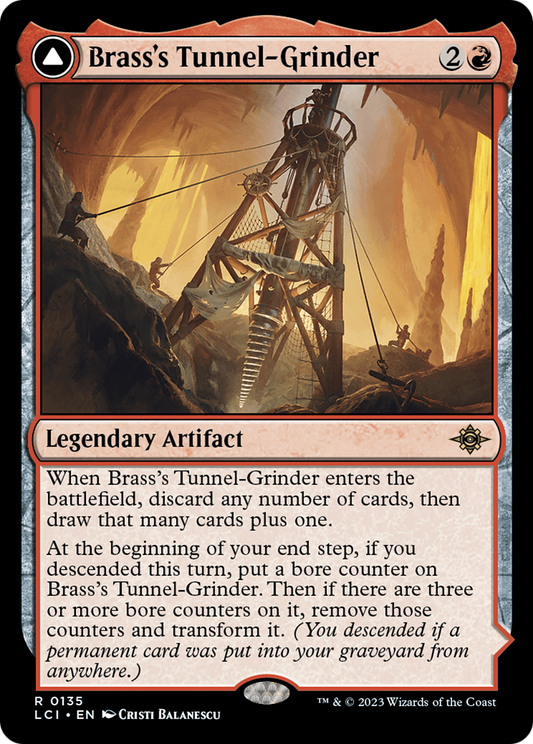 Brass's Tunnel-Grinder // Tecutlan, the Searing Rift (LCI) #135 [EN/N] s/o