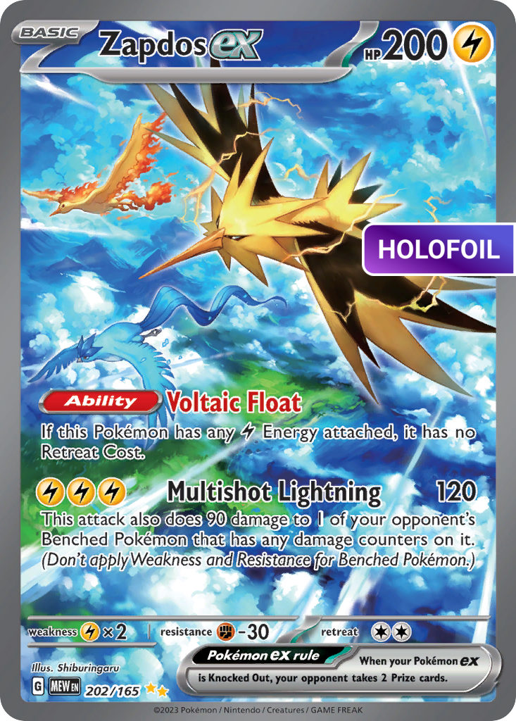 Zapdos ex - 202/165 (MEW) #202 [EN/H]