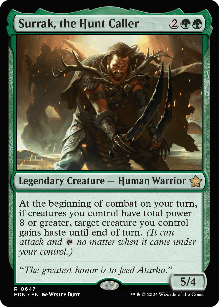Surrak, the Hunt Caller (FDN) #647 [EN/N]