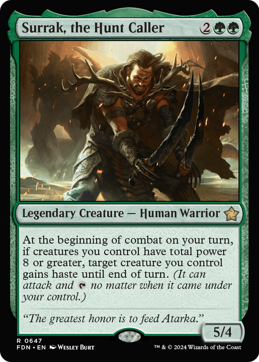 Surrak, the Hunt Caller (FDN) #647 [EN/N]