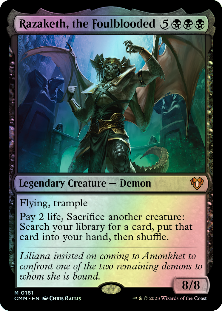 Razaketh, the Foulblooded (CMM) #181 [EN/F] s/o