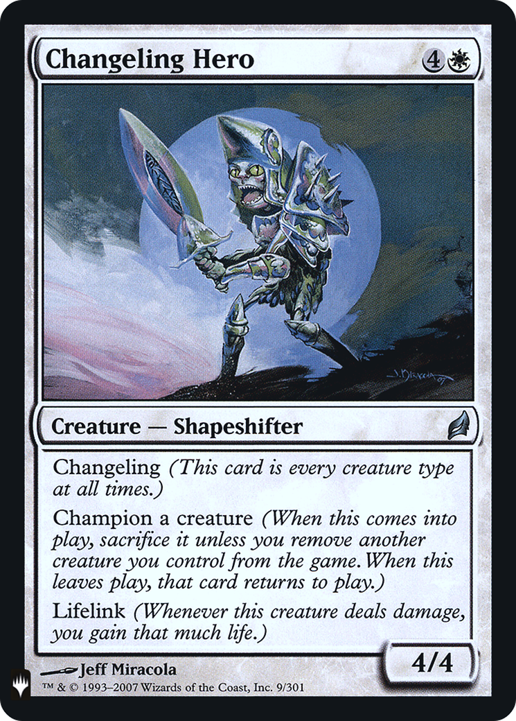 Changeling Hero (PLST) #LRW-9 [EN/N] s/o