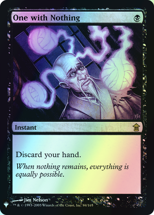 One with Nothing (PLST) #SOK-84 [EN/F]