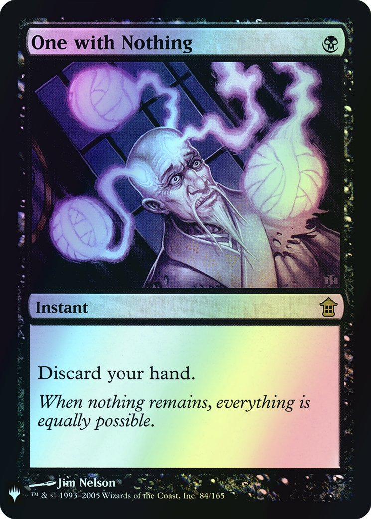 One with Nothing (PLST) #SOK-84 [EN/F]