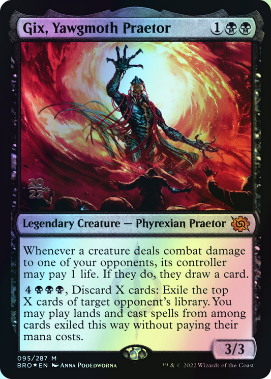 Gix, Yawgmoth Praetor (PBRO) #95s [EN/F] s/o