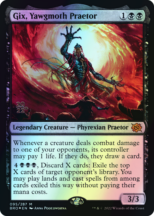 Gix, Yawgmoth Praetor (PBRO) #95s [EN/F] s/o