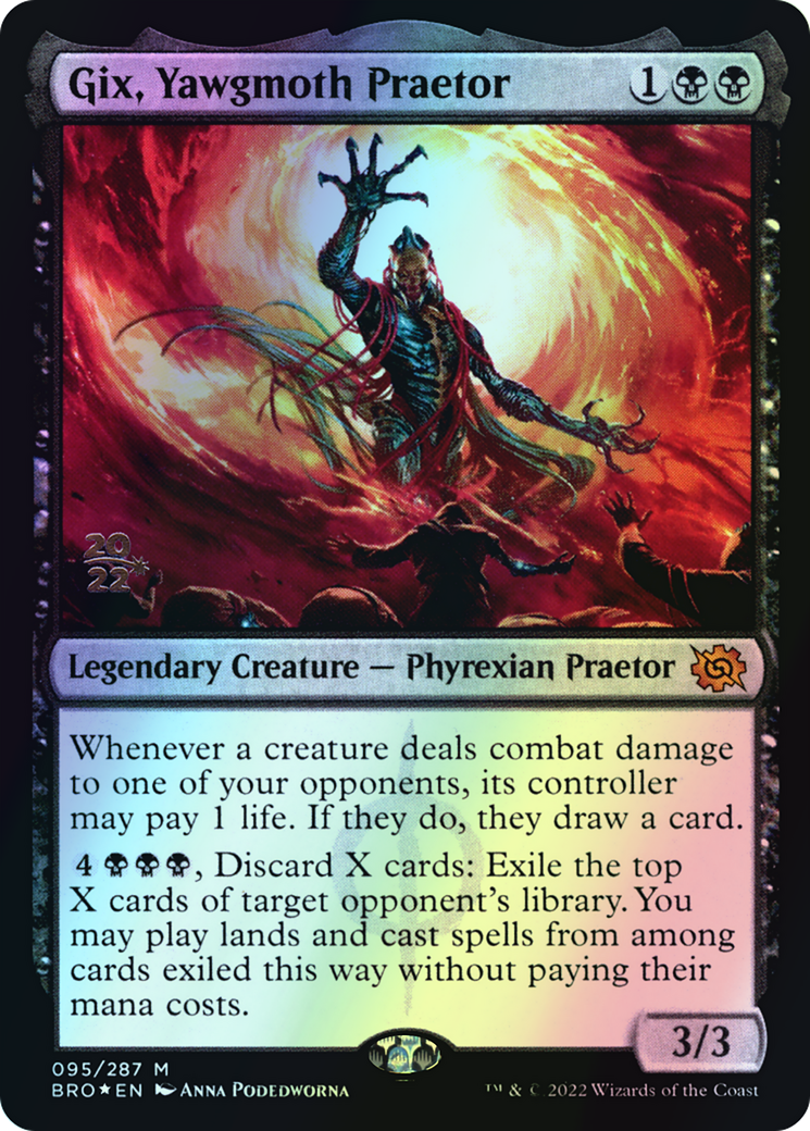 Gix, Yawgmoth Praetor (PBRO) #95s [EN/F] s/o