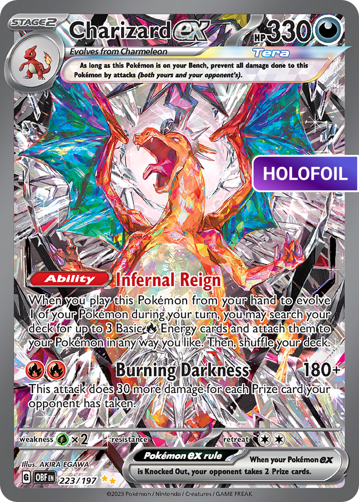 Charizard ex - 223/197 (OBF) #223 [EN/H] s/o