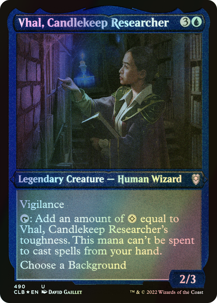 Vhal, Candlekeep Researcher (CLB) #490 [EN/E]