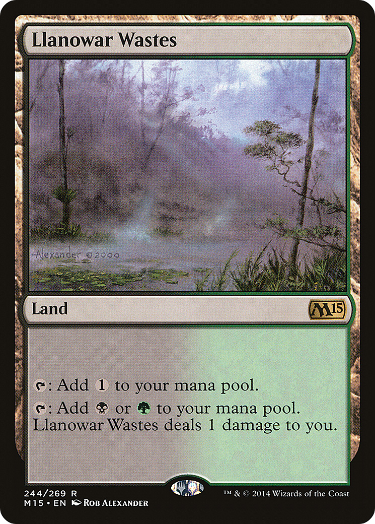 Llanowar Wastes (M15) #244 [EN/N] s/o